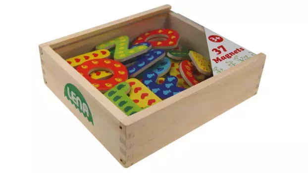 Деревянные магнитные буквы, деревянная кассета