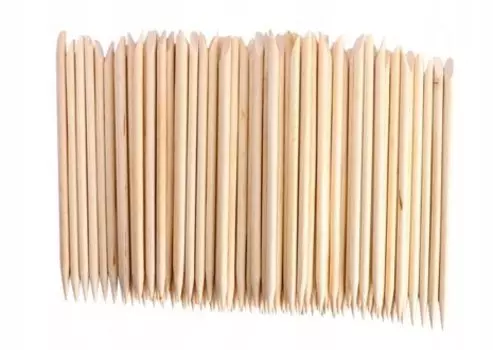 Деревянные палочки для кутикулы ногтей, 100 шт. Deni Carte