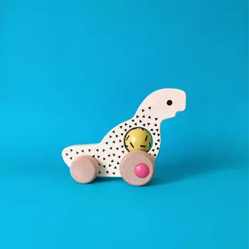 Деревянный динозавр - винтажная серия Bajo