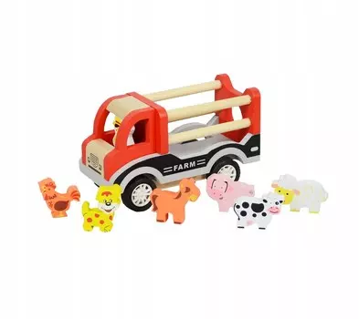 Деревянный фермерский грузовик с животными 4iQ Group