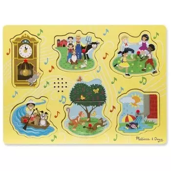 Деревянный конструктор Melissa&Doug Английские детские песни