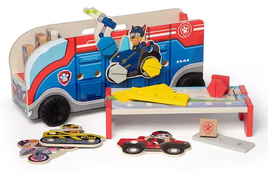 Деревянный конструктор PAW Patrol 2in1: машина и верстак Melissa & Doug Inna marka