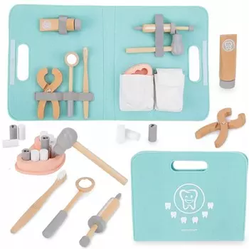 Деревянный медицинский набор маленький Доктор Стоматолог Mamabrum
