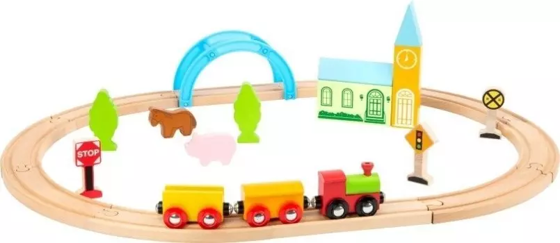 Деревянный паровозик для детей Маленькая ножка. small foot