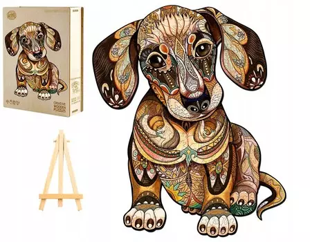 Деревянный Пазл Для Взрослых Большой 300 Штук Деревянная Коробка С Таксой Pasjo24