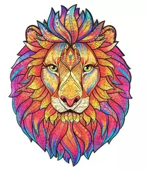 Деревянный пазл для взрослых Colorful Lion XL Pan i Pani Gadet