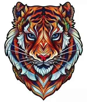 Деревянный пазл для взрослых Цвета Cute Tiger S Pan i Pani Gadet