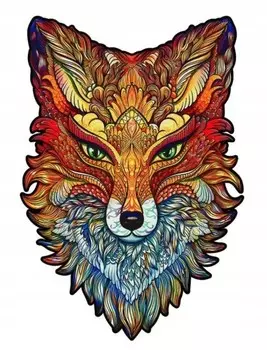 Деревянный пазл для взрослых Цвета Огненная Лиса Pan i Pani Gadet