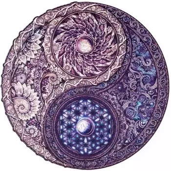 Деревянный пазл Мандала Превосходные противоположности Pan i Pani Gadet