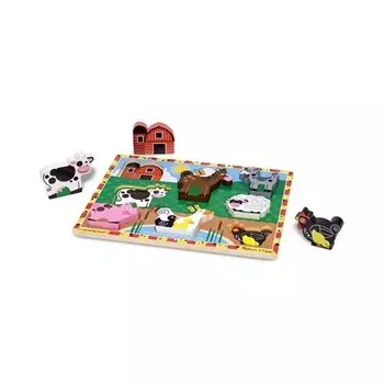 Деревянный пазл Melissa&Doug Ферма