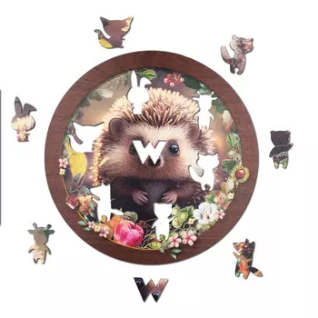 Деревянный пазл Милый ёжик 40 деталей XL Wood You Do