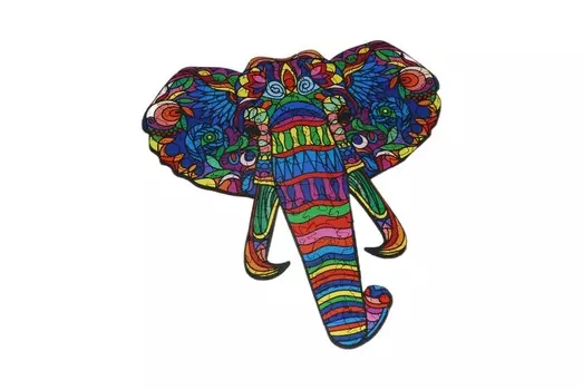 Деревянный пазл Премиум Эко Слоник Пазл 150 деталей. Размер А3 Drewyan