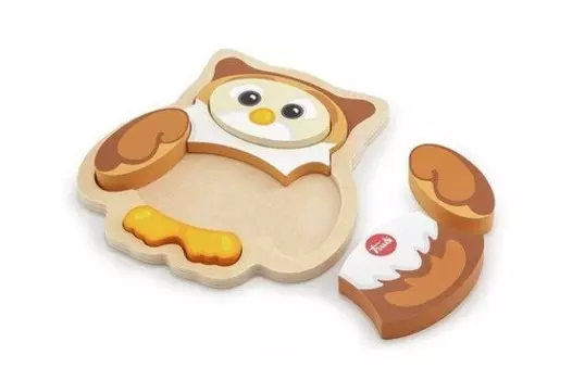 Деревянный пазл Сова Trudi