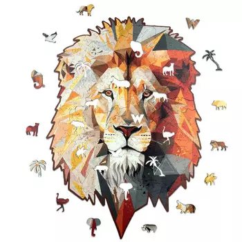 Деревянный пазл Strong Lion 230 деталей XL Wood You Do