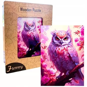 Деревянный развивающий пазл А3, красочная сова для детей и взрослых, 240 шт., БОЛЬШОЙ Inna marka