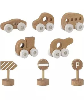 Деревянный транспорт и дорожные знаки, 8 эл., Блумингвилль Bloomingville