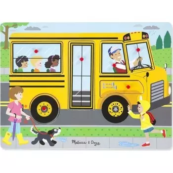 Деревянный звуковой пазл Melissa&Doug Автобус