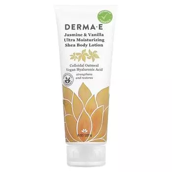 Derma E Hydrating Shea Body Lotion Jasmine & Vanilla 8 oz (227 g)
