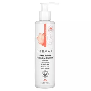 DERMA E Pure Biome Balancing Cleanser, 6 жидких унций (175 мл)