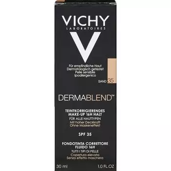 DERMABLEND корректирующий цвет лица макияж 35 песочный VICHY, 30 ml
