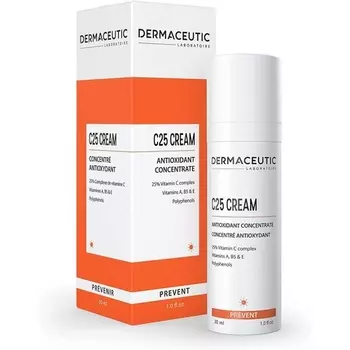 Dermaceutic C25 Cream Антиоксидантный дневной крем с витамином C, витамином E, витамином B5, витамином E и полифенолами 30 мл
