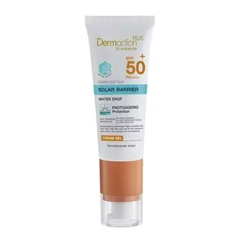 Dermaction Plus by Watsons Dermaction Plus By Watsons Advanced Sun Solar Barrier Cream Gel SPF50+ PA++++, Pale Yellow