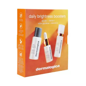 Dermalogica, Daily Brightness Booster, набор уходовой косметики, 3 шт