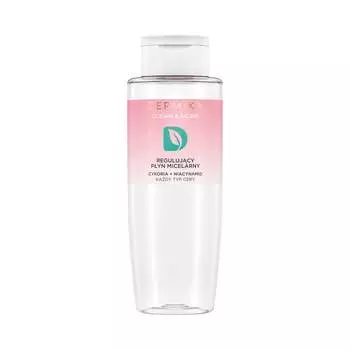 Dermika Clean & More Двухфазная регулирующая мицеллярная вода для всех типов кожи Цикорий и ниацинамид 400мл