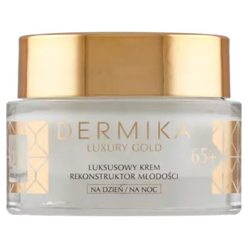 Dermika Gold 24k дневной и ночной крем для лица восстанавливающий молодость 65+, 50 мл