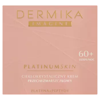 Dermika Imagine Platinum Skin жидкокристаллический крем для лица против морщин 60+ для дня и ночи, 50 мл