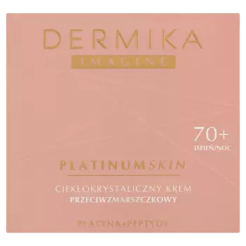 Dermika Imagine Platinum Skin жидкокристаллический крем для лица против морщин 70+ для дня и ночи, 50 мл