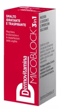 Дермовитамина Микоблок 3 в 1 Дышащий увлажняющий лак для ногтей Красный 5 мл Dermovitamina
