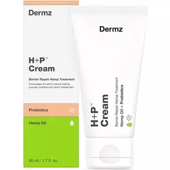 Dermz H+P Лечебный крем для тела с пробиотиками. Избавляет от зуда, сухости, покраснений. Шелушение и раздражение чувствительной кожи. Антиоксиданты Мгновенно укрепляют и увлажняют крем от экземы и псориаза.