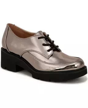 Дерри-Лейс Лоферы на массивной подошве с кружевными деталями Naturalizer, серый