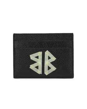 Держатель банковской карты Balenciaga, цвет Black & Paper