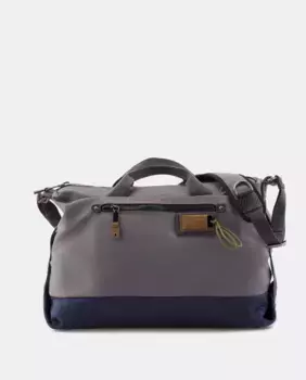 Держатель для документов из комбинированной серой ткани Scharlau, серый