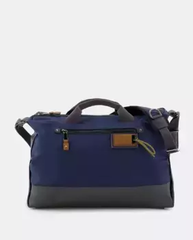 Держатель для документов из темно-синей ткани Scharlau, тёмно-синий