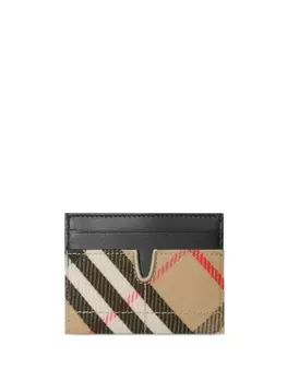Держатель для карт Burberry Check Snip, серый