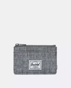 Держатель для карт Herschel Supply Oscar темно-серого цвета на молнии, темно-серый
