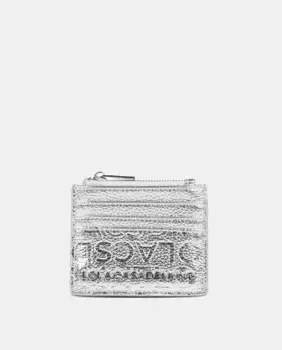 Держатель для карт из искусственной кожи Monogram Lola Casademunt, серебряный