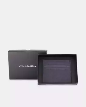 Держатель для карт из кожи Saffiano Emidio Tucci, синий