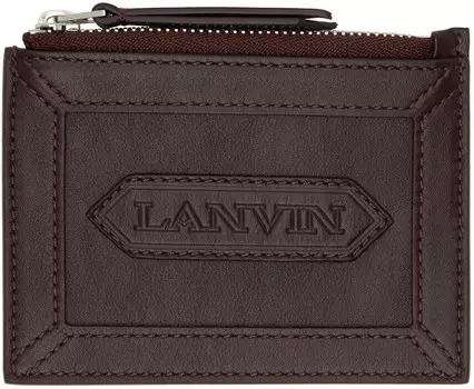 Держатель для карт на молнии Lanvin, Burgundy