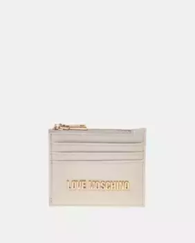 Держатель для карт на молнии Love Moschino, цвет Crudo