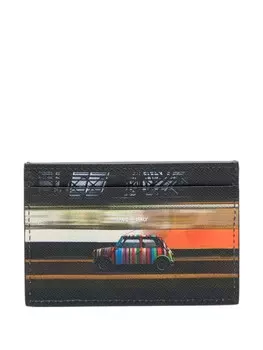 Держатель для карт Paul Smith Commuter Mini-print, черный