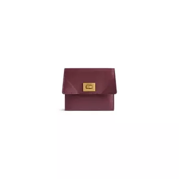 Держатель для карт Rodeo с клапаном BALENCIAGA, бургунди