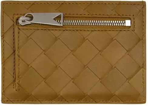 Держатель для карт Tan Intrecciato Bottega Veneta