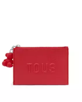 Держатель для карт TOUS Brenda из синтетической кожи темно-синего цвета, красный
