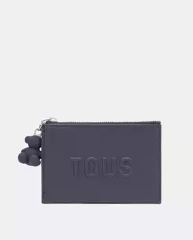 Держатель для карт TOUS Brenda из синтетической кожи темно-синего цвета, тёмно-синий