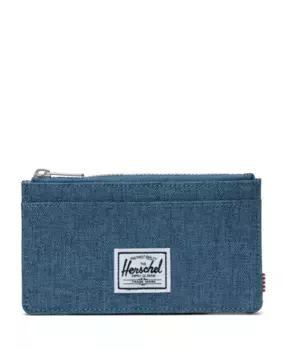 Держатель для карт унисекс из синей ткани на молнии Herschel, синий