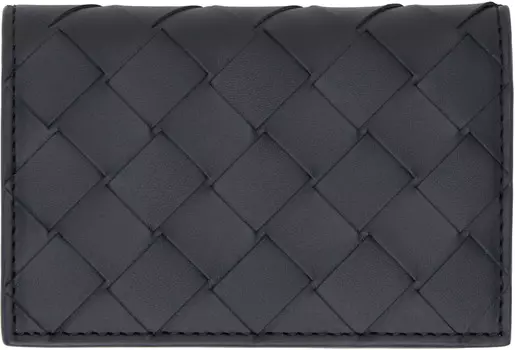 Держатель для карточек Intrecciato черного цвета Bottega Veneta